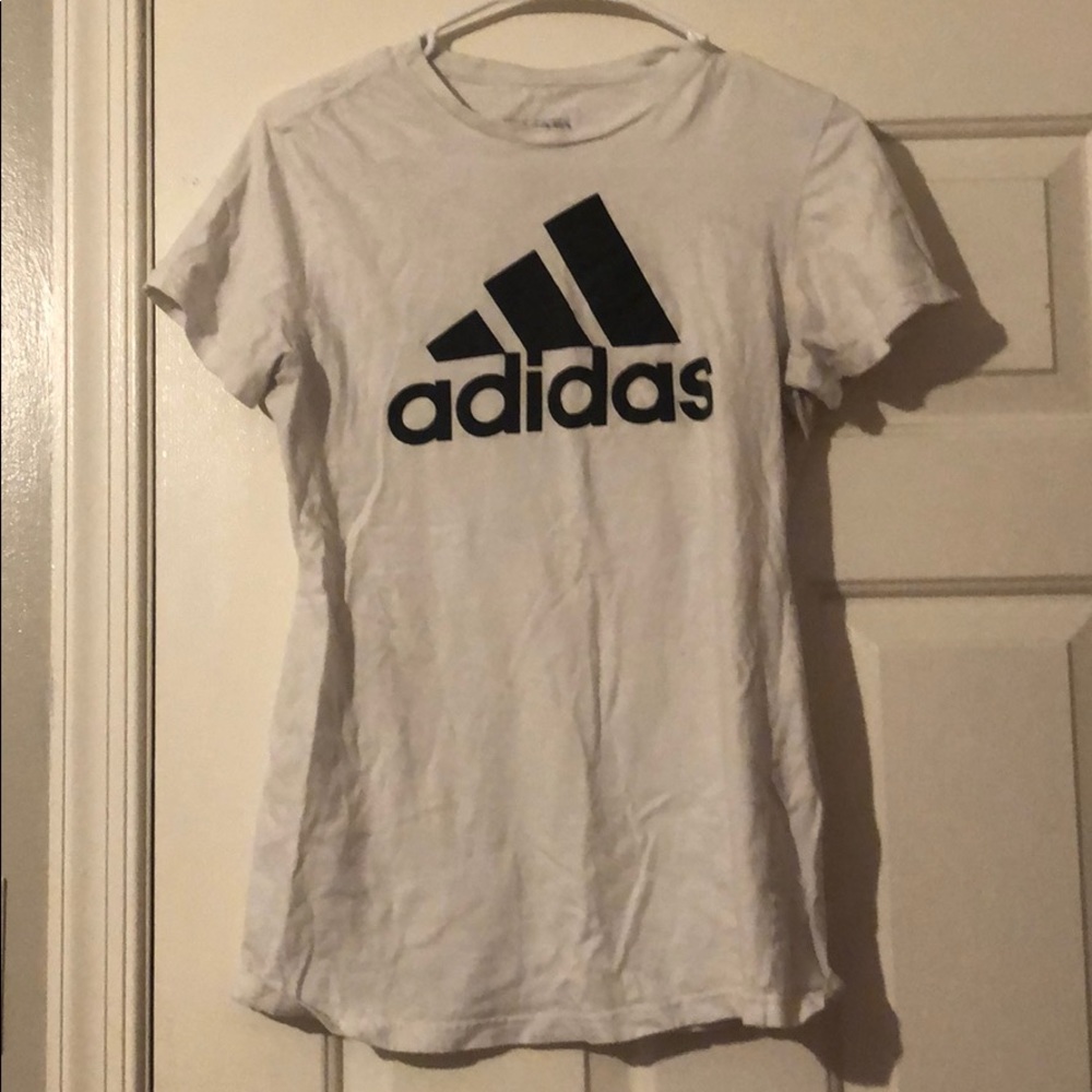 White Adidas T-shirt